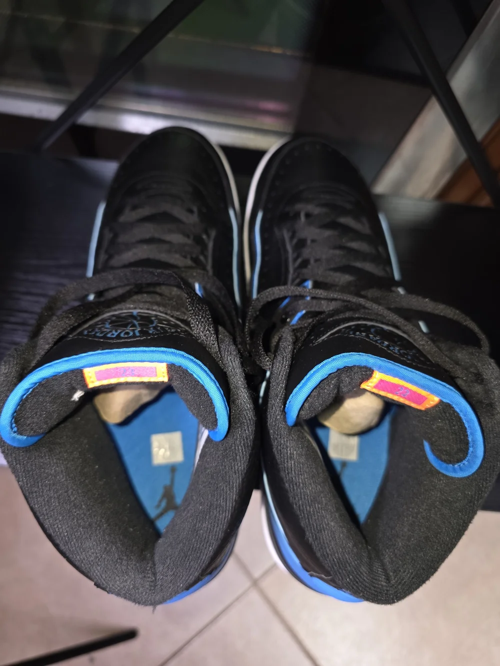 Jordan Air Jordan 2 Retro Radio Raheem Black and Blue Sneakers